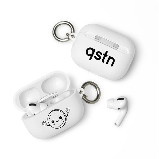 QSTN—Coin logo airpods case