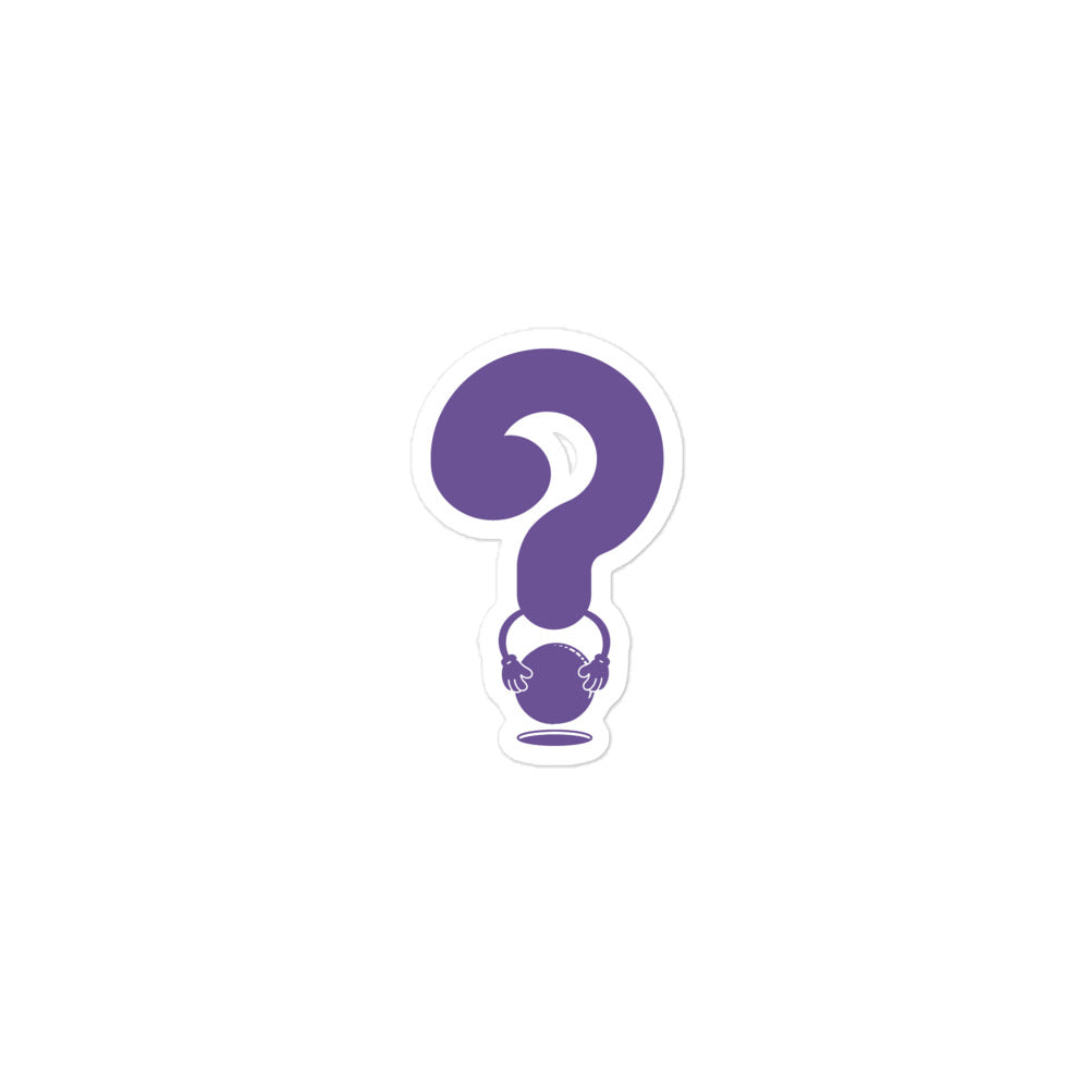 QSTN— Core purple logo sticker