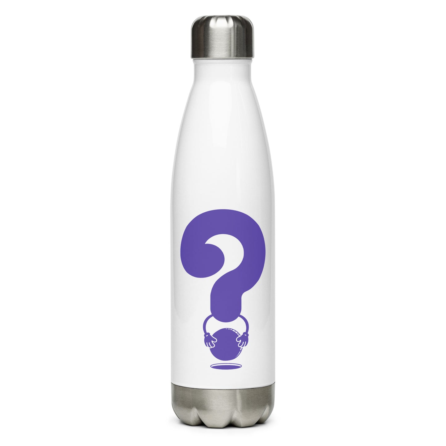 QSTN—Core purple logo water bottle