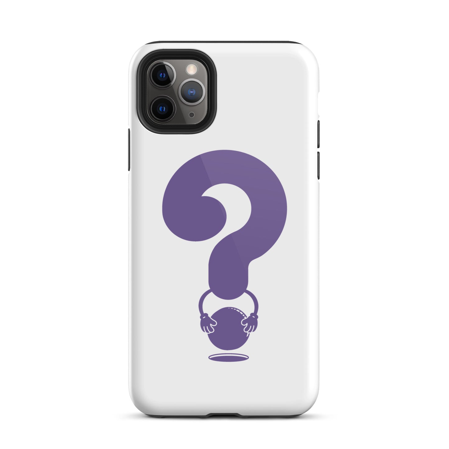 QSTN—Core purple logo iPhone case