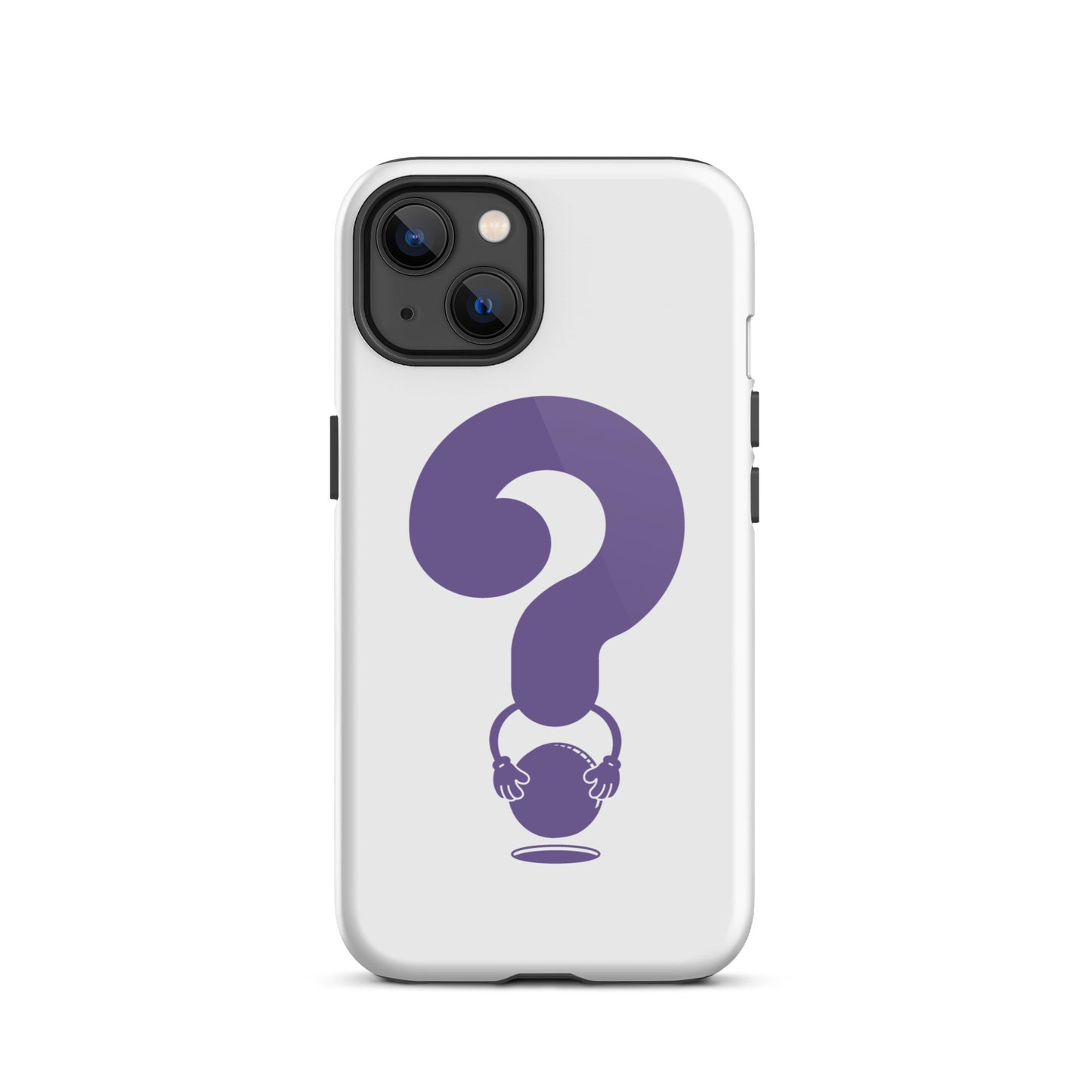 QSTN—Core purple logo iPhone case